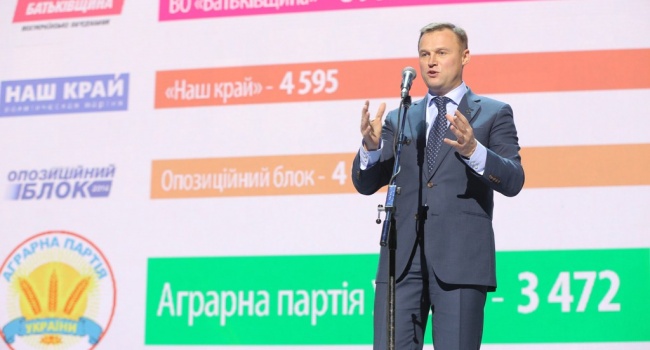 Политолог: «Аграрная партия» понемногу утверждается в роли будущего участника коалиции в парламенте ІХ созыва Политолог: «Аграрная партия» понемногу утверждается в роли будущего участника коалиции в парламенте ІХ созыва