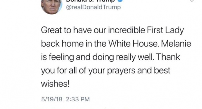 Трамп не умеет писать имя своей жены