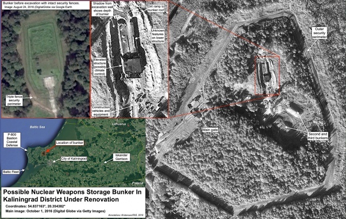 Путин обновляет хранилище ядерного оружия под Калининградом, - ученые США