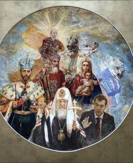 «Это конь апокалипсиса»: россияне в ярости от картины-иконы с Путиным