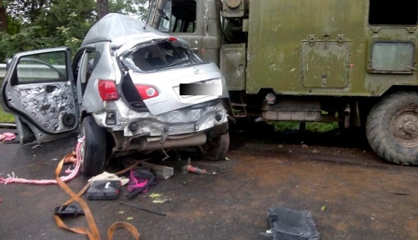 В Тернопольской области произошло серьезное ДТП с военным автомобилем 