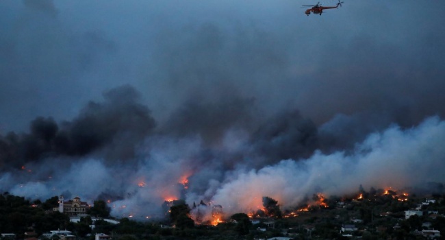 Масштабный пожар в Греции: среди украинцев пострадавших нет, - МИД