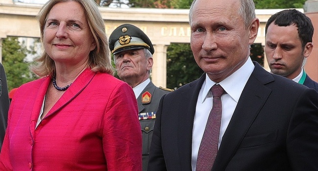 В сети сообщили о тесных связах мужа нового главы МИД Австрии с «Газпромом»