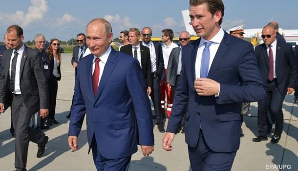 Курц: Политика Австрии по России из-за визита Путина осталась прежней
