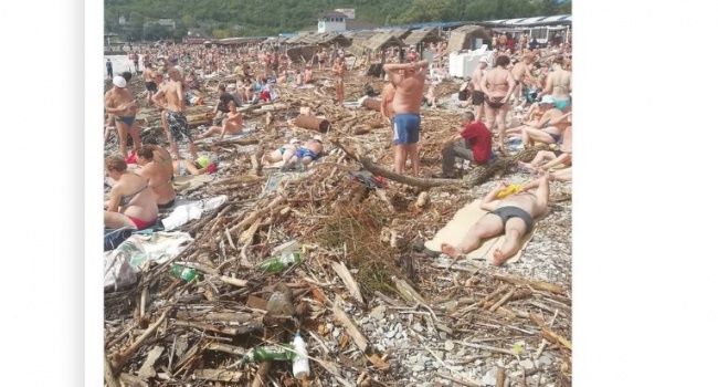 В сети показали самый жуткий пляж России