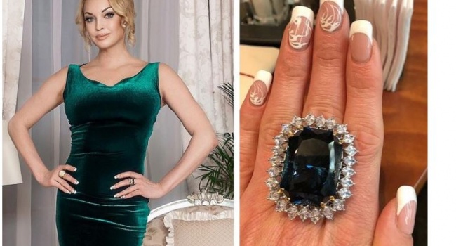 Волочкова продемонстрировала кольцо за полтора миллиона долларов