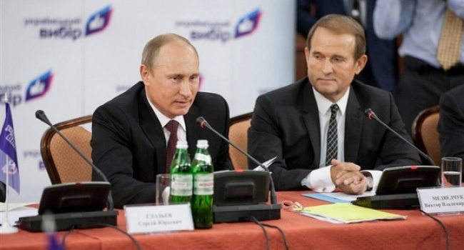 «Путин считает, что Донбасс - это территория Украины»: Медведчук рассказал о настоях в РФ «Путин считает, что Донбасс - это территория Украины»: Медведчук рассказал о настоях в РФ