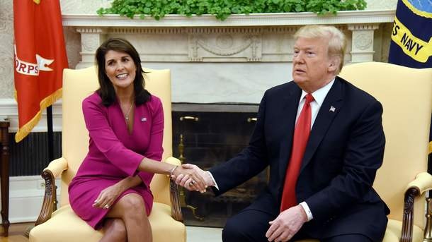 Сторонница Украины Никки Хейли покидает должность постпреда США в ООН Сторонница Украины Никки Хейли покидает должность постпреда США в ООН