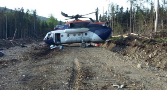 В Российской Федерации упал вертолет с людьми, - последствия