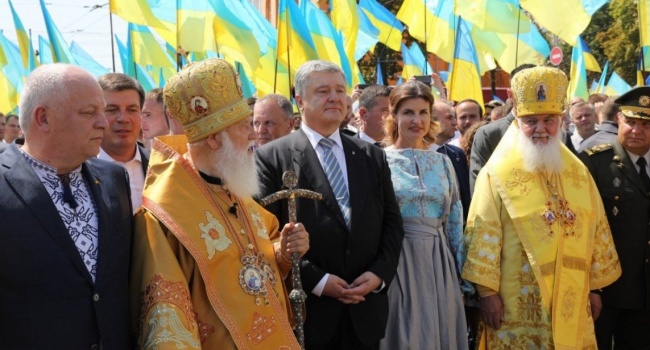 Олешко: патриарх Филарет и президент Порошенко навсегда вошли в историю