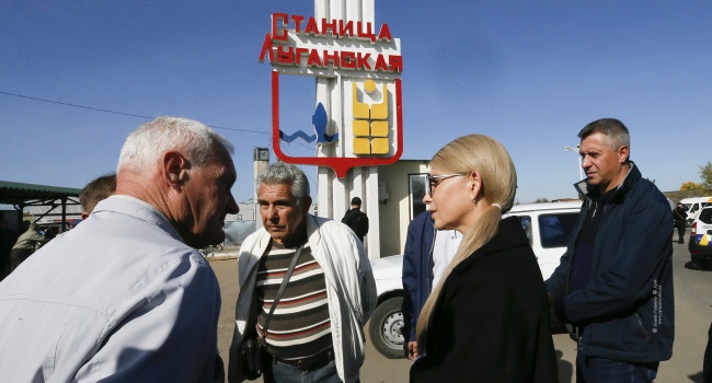 Тимошенко побывала на «передке», но к военным приблизится не рискнула