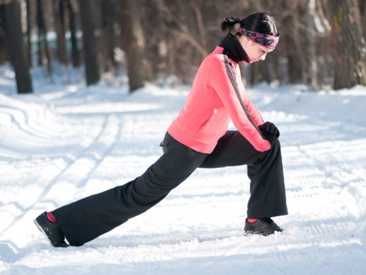 Winter exercises. На улице холодно а на тренировке.