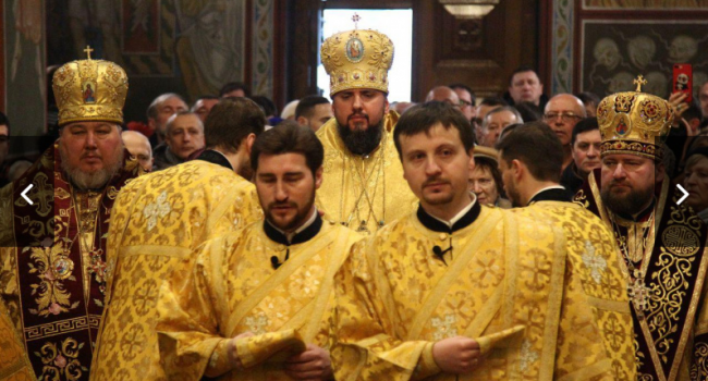Единая православная церковь в Украине: Епифаний проводит свою первую литургию 