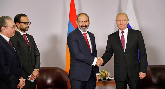 Следующая после Беларуси Армения: Путин отослал поздравительное письмо Пашиняну, призвав к союзу
