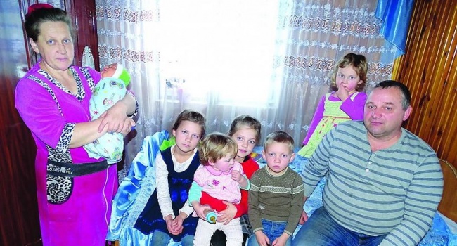 45-летняя украинка родила 19-го ребенка