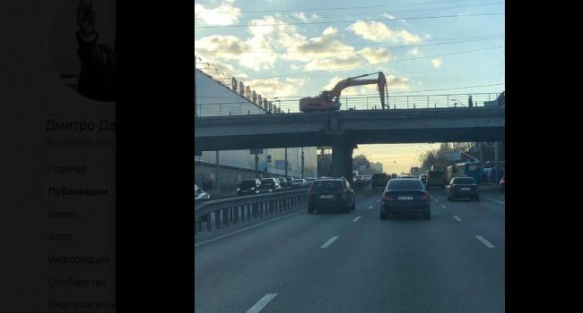 В сети показали, как идёт демонтаж Шулявского моста