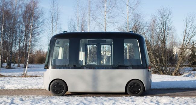 В Хельсинки запустили беспилотные автобусы, которым не страшна непогода