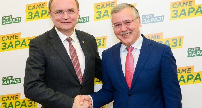 Гриценко назначит Садового премьер-министром в случае победы на выборах