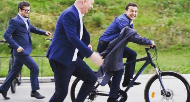 Политолог рассказал, откуда Зеленский взял сцену «Голобородько на велосипеде» и причем здесь русские