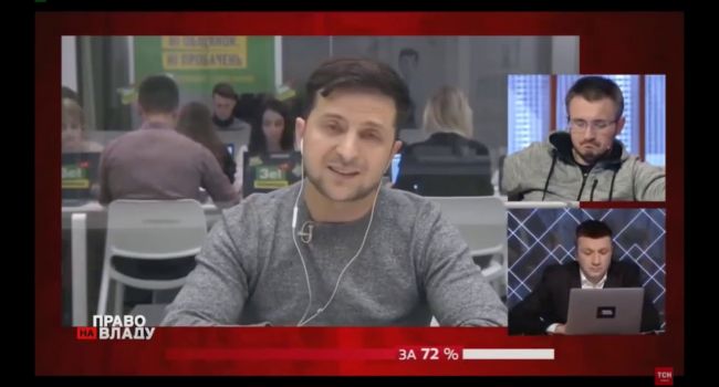 Зеленский в студии «1+1»: «Если мы победим, то будем общаться с обществом через видео» Зеленский в студии «1+1»: «Если мы победим, то будем общаться с обществом через видео»
