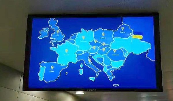 Аэропорт «Борисполь» угодил в скандал, показав карту Украины без Крыма 