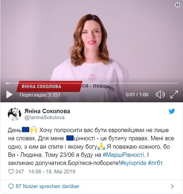 «Мне все равно, какому вы молитесь богу!»: Янина Соколова записала мощное обращение к украинцам, призвав их не быть Россией