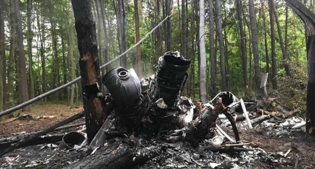 В Сети обнародовали фото с места падения «Ми-8» в Ровенской области