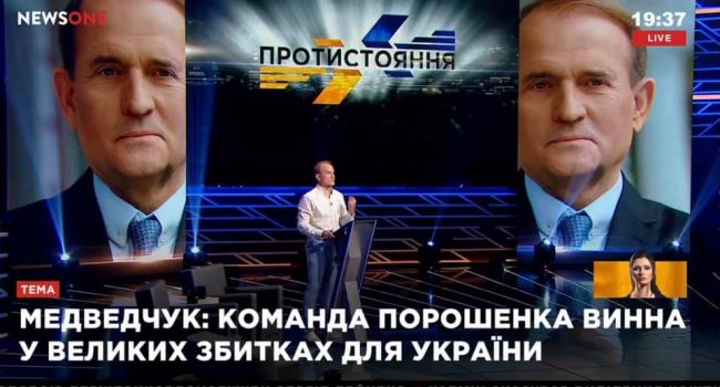 Политолог: вчера на «NewsOne» ведущие соревновались, кто глубже «лизнет», ведь в гостях был сам Медведчук
