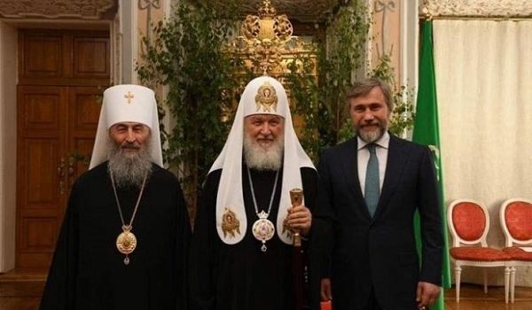 Предстоятель УПЦ МП Онуфрий и нардеп Новинский съездили в гости к путинскому патриарху Гундяеву
