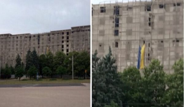 «Ватников просто рвет!»: в Донецке под носом у оккупантов подняли украинский флаг