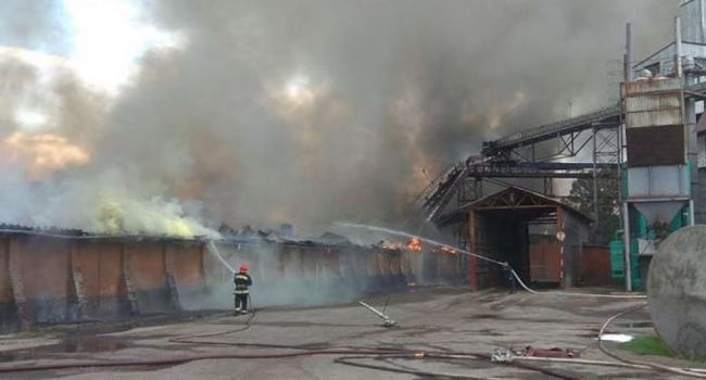 Пожар на жиркомбинате в Нежине потушили