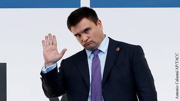 Климкин: власти не предоставили ни одного плана по реинтеграции Донбасса 
