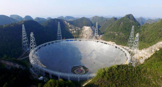 Китайцы запустили в работу крупнейший в мире радиотелескоп