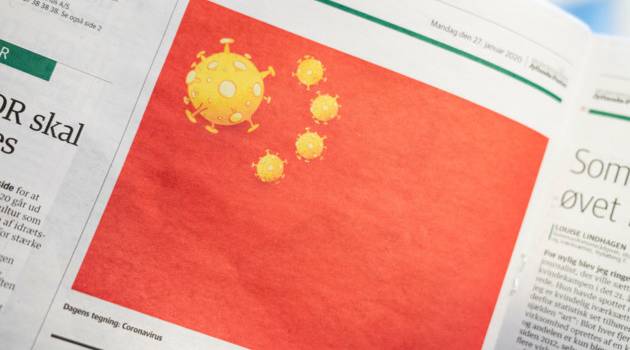 Власти Китая требуют извинений от Дании за карикатуру на коронавирус