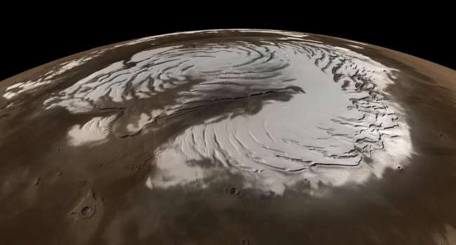 Ледяная поверхность: в НАСА показали необычный снимок Марса