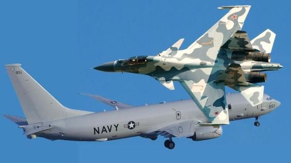 «Могло быть столкновение в воздухе»: Истребитель РФ Су-35 пошел на жесткий перехват P-8A Poseidon – ВМС США 