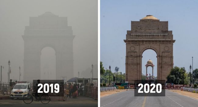 Можно увидеть горы и небо: как изменилась экология в Индии из-за пандемии коронавируса 
