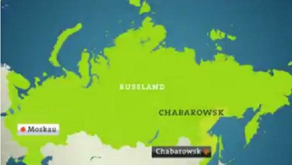 В сюжете немецкого телеканала о протестах в Хабаровске показали карту Крыма в составе РФ