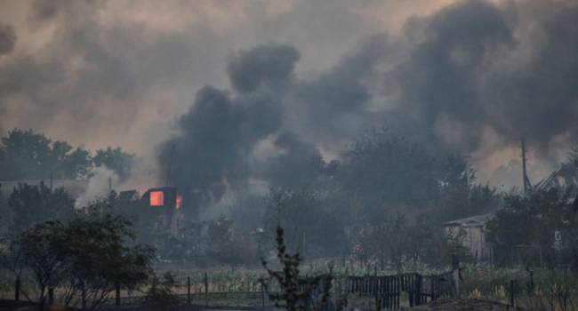 Один из очагов пожара на Луганщине потушен