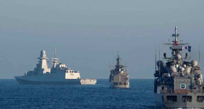 Боевые корабли России приблизились к берегам Латвии в Балтийском море