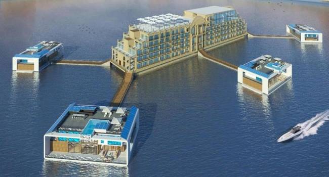 В Дубае появится огромный плавучий дворец-отель
