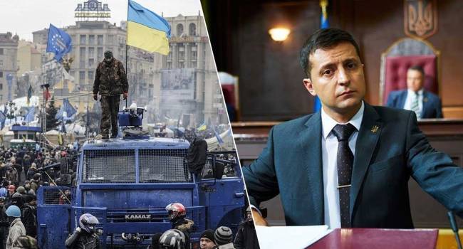 Политолог: Большего святотатства, чем апеллирование Зеленского к ценностям Майдана, найти очень сложно Политолог: Большего святотатства, чем апеллирование Зеленского к ценностям Майдана, найти очень сложно