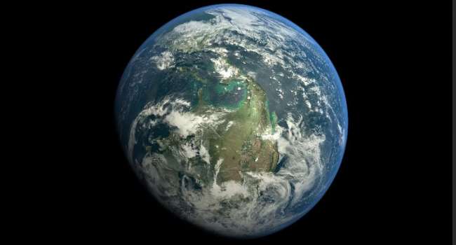 Яркий фонтан синего цвета: ученые показали необычные фото Земли из космоса