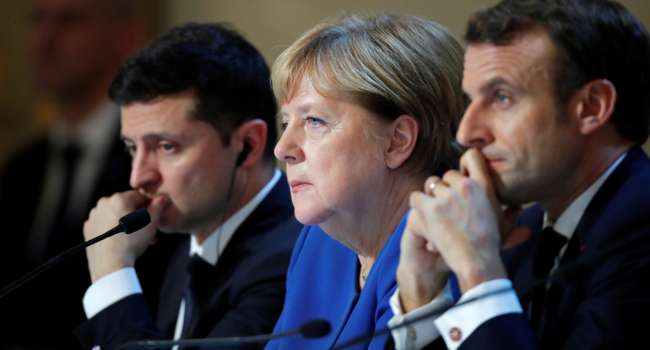 Меркель, Макрон и Зеленский обратились к России по ситуации у границы Украины 