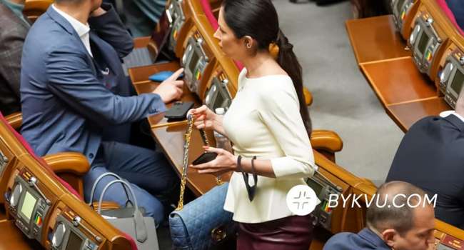 Береза: как выглядит конец эпохи бедности? Это когда ты в 2019-м получаешь 9600 гривен соцпомощи, а в 2021 приходишь в ВР с сумочкой за 4700 долларов Береза: как выглядит конец эпохи бедности? Это когда ты в 2019-м получаешь 9600 гривен соцпомощи, а в 2021 приходишь в ВР с сумочкой за 4700 долларов