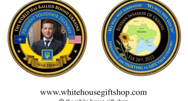 На сайте Белого дома продают коллекционные монеты с Зеленским