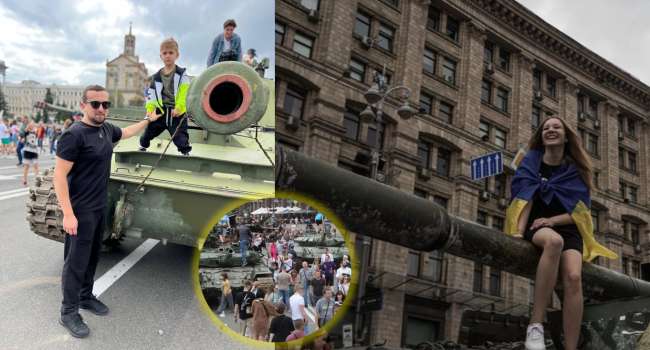 Российские танки в Киеве: «парад» вражеской техники на Крещатике