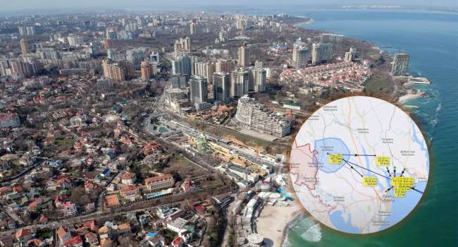 Психологическое давление на одесситов: россияне показали «оккупационную карту»