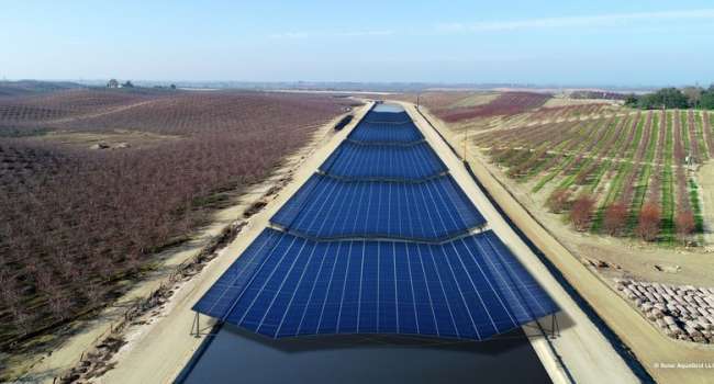 В рамках эксперимента реки и каналы Калифорнии планируют накрыть солнечными панелями