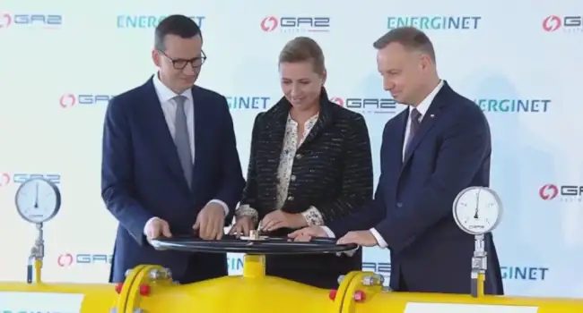 В Польше официально открыли газопровод, который позволит импортировать газ из Норвегии